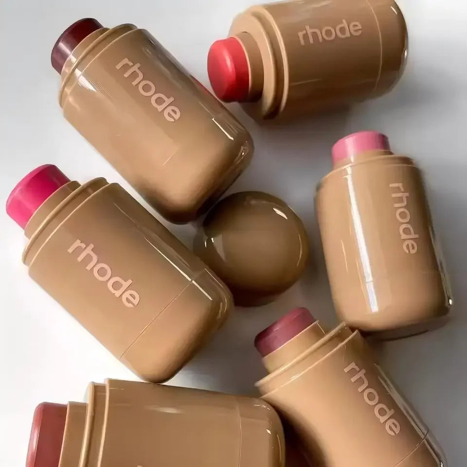 Rhode Skin Pocket Blush Stick Lip Cheek Hydrating Stick Natural Rouge Powder Blusher Cream Lipstick Cheek Teacup Candy Color