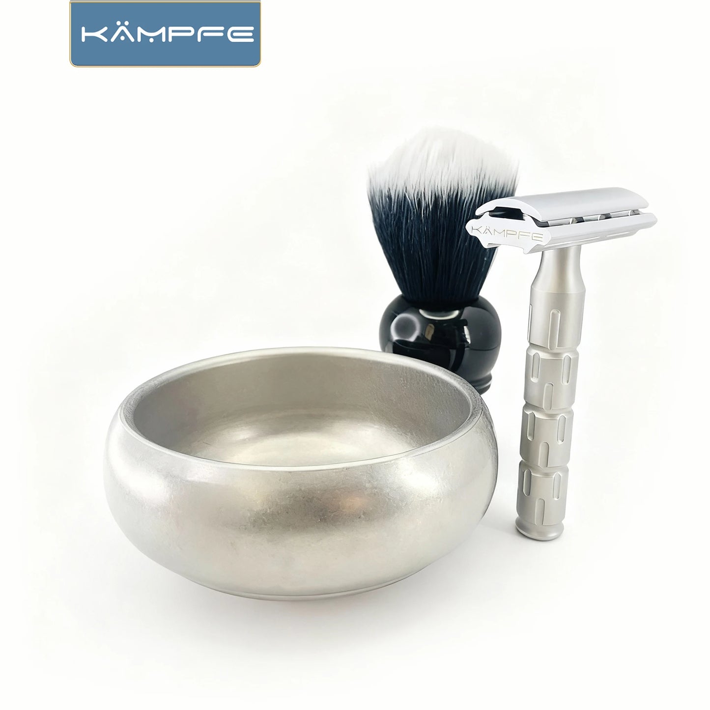 Kampfe  Stainless Steel  Shaving Bowl, Essential Grooming Tools for Barbershop & Home Use  Compact and easy to carry