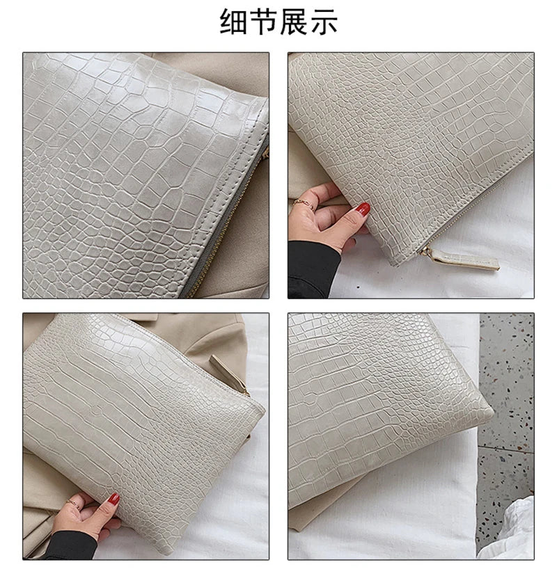 Fashion Luxury Handbags Women Bag PU Leather Clutch Ladies Evening Envelope Bag Female Day Clutches Purse Portable Wristlet Bag