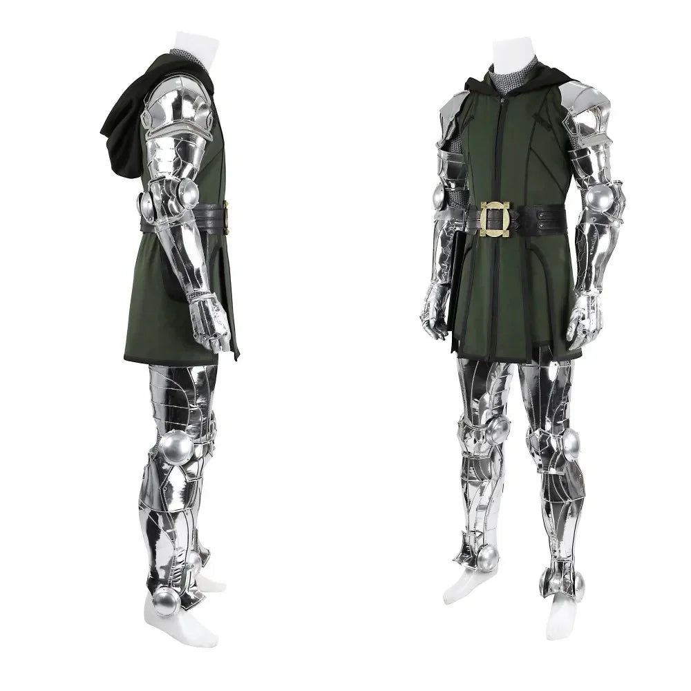 Halloween Black Doom Cosplay Costume Vest Pants Cloak Outfit Full Set and Individual Items Are Sold Man Battle Suit Custom Made