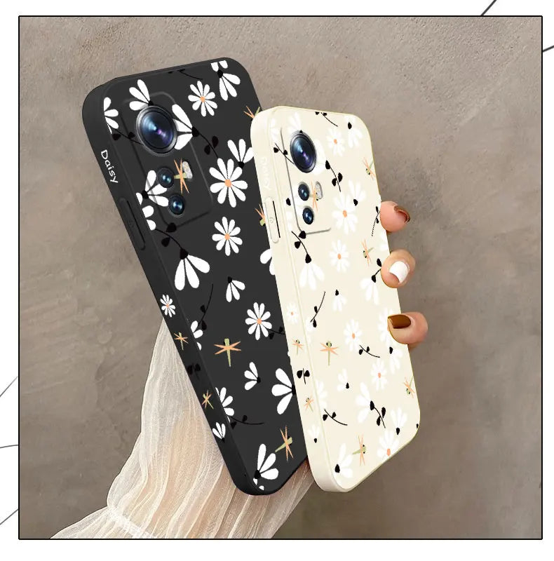 Daisies Fly Phone Case For Xiaomi Mi 13 12 12T 12S 11 11T Ultra 10 10T 9 9T 9SE 8 Pro Lite 5G Liquid Silicone Cover