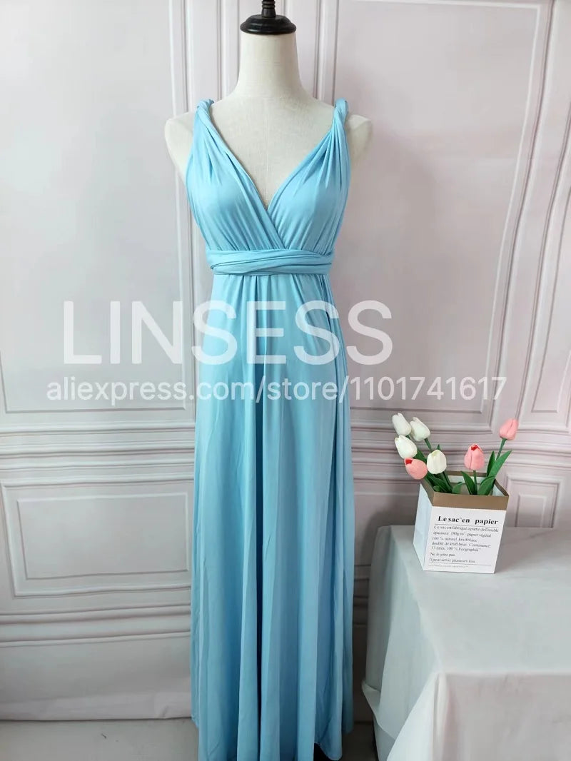 Multiway Maxi Dress Bridesmaid Dress Infinity Cocktail Dress Floor Length Bridesmaid Dress Maxi Dress for Bridesmaid Gifts