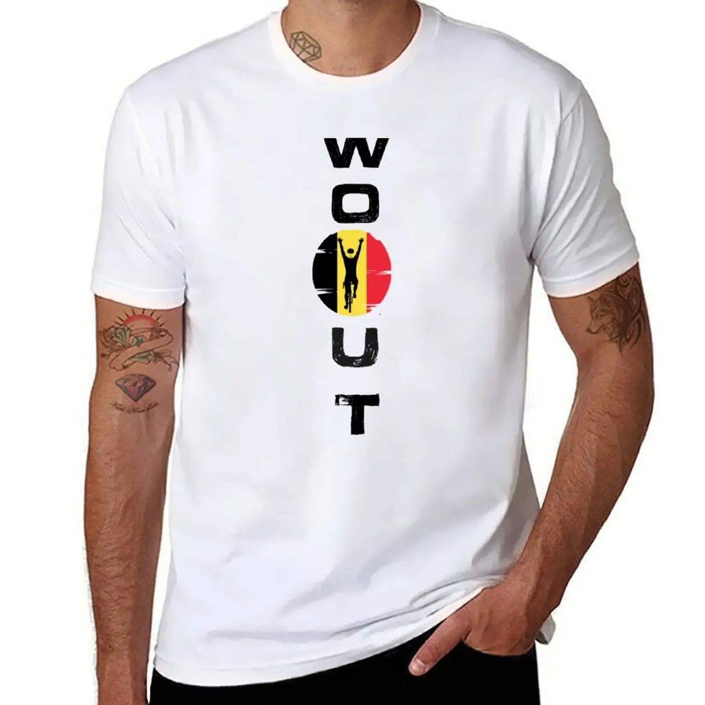 wout van aert T-Shirt cute clothes man clothes summer top quick-drying funny t shirts men