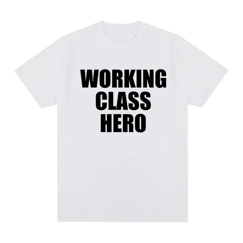 working class hero John Vintage t-shirt Streetwear Y2K 90s Cotton Men T shirt New TEE TSHIRT Womens tops