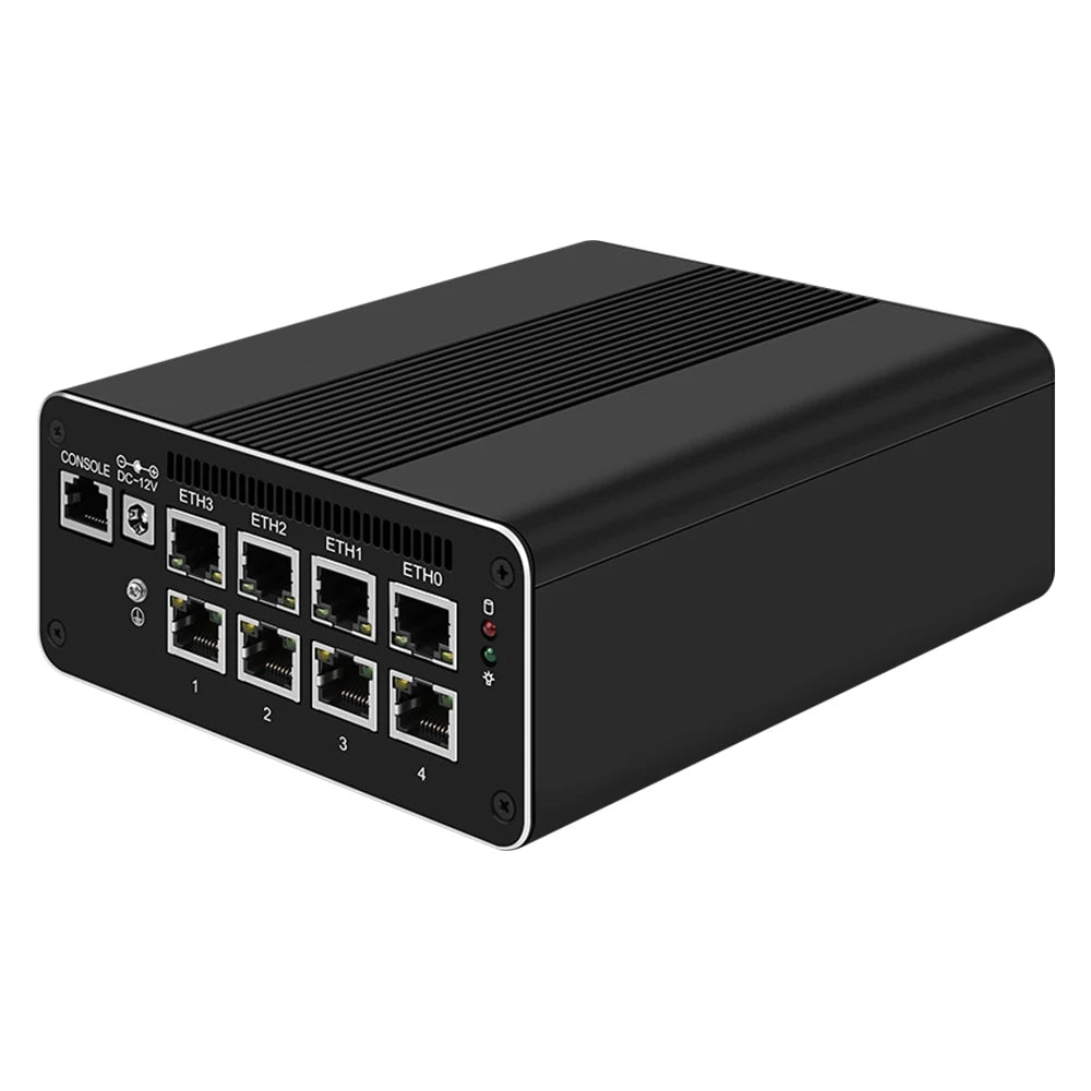 Firewall Appliance 2.5Gbe Intel I7 1260P 1235U I3 1215U 8505 2*10G 8x2.5G LAN Fanless PC Support PFSENSE Router/OPNsense/AES NI