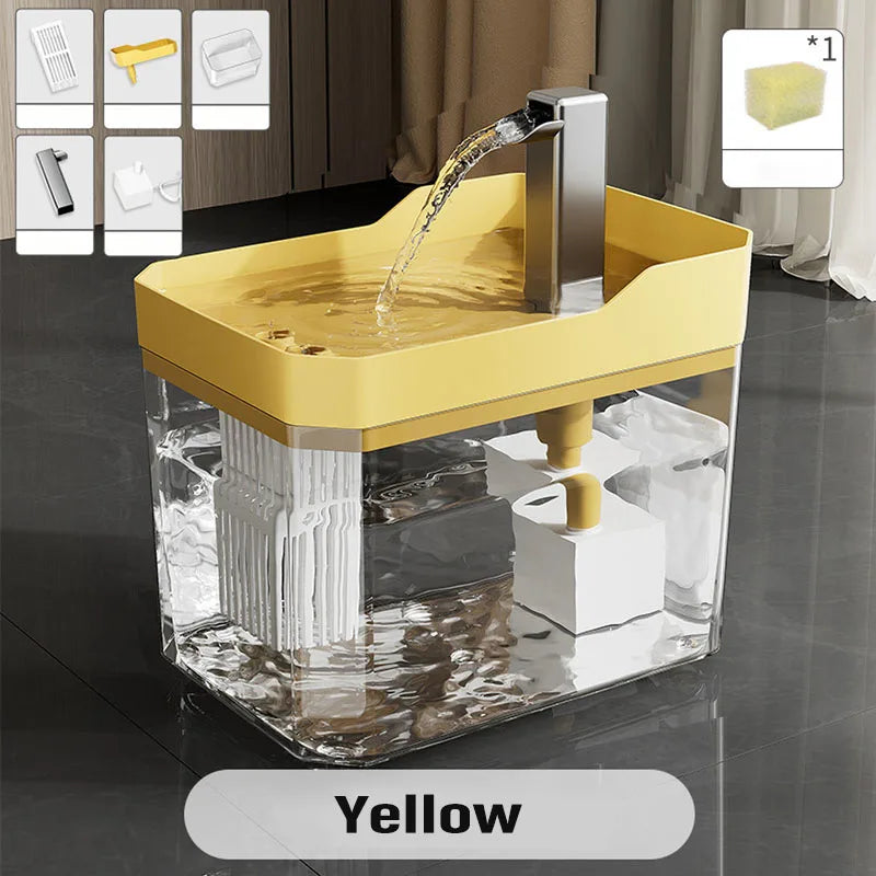 1.5L Cat Water Fountain USB Automatic Water Dispenser Live Circulation Filter Pet Drinker Quiet Pet Water Fountain Cat Small Pet
