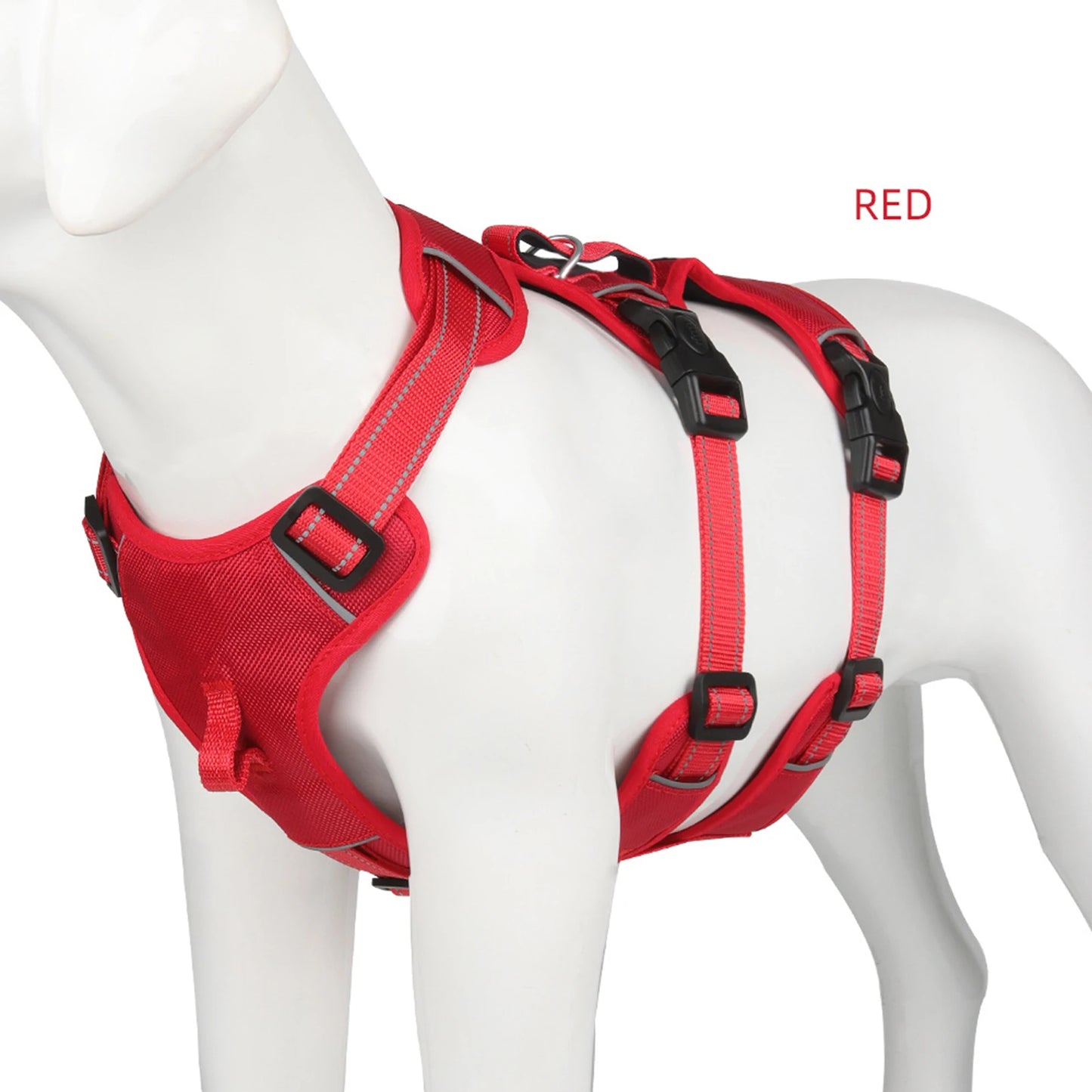 Dog Harness No Pull Dog Harness Adjustable Highly Reflective at Night Pet Chest Harness Easy Control Medium Large Dog Harness