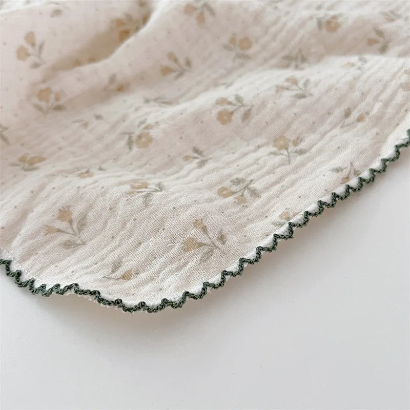 4Pcs Printing Towel Baby Face cloth Bath Towel Handkerchief Cotton Burp Cloth Soft Absorbent Gauze Kindergarten Washcloth 30cm