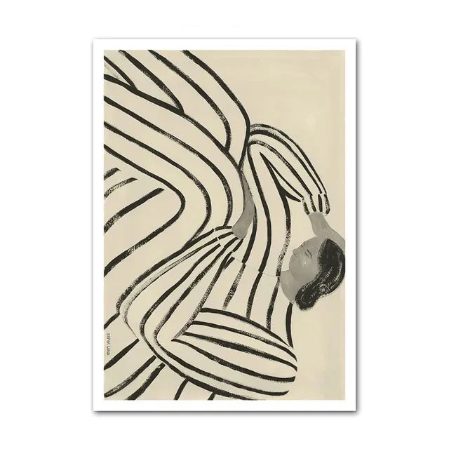 Abstract Minimalism Lemon Vase Geometric Wall Art Posters Prints Nordic Canvas Painting Wall Pictures for Living Home Decor