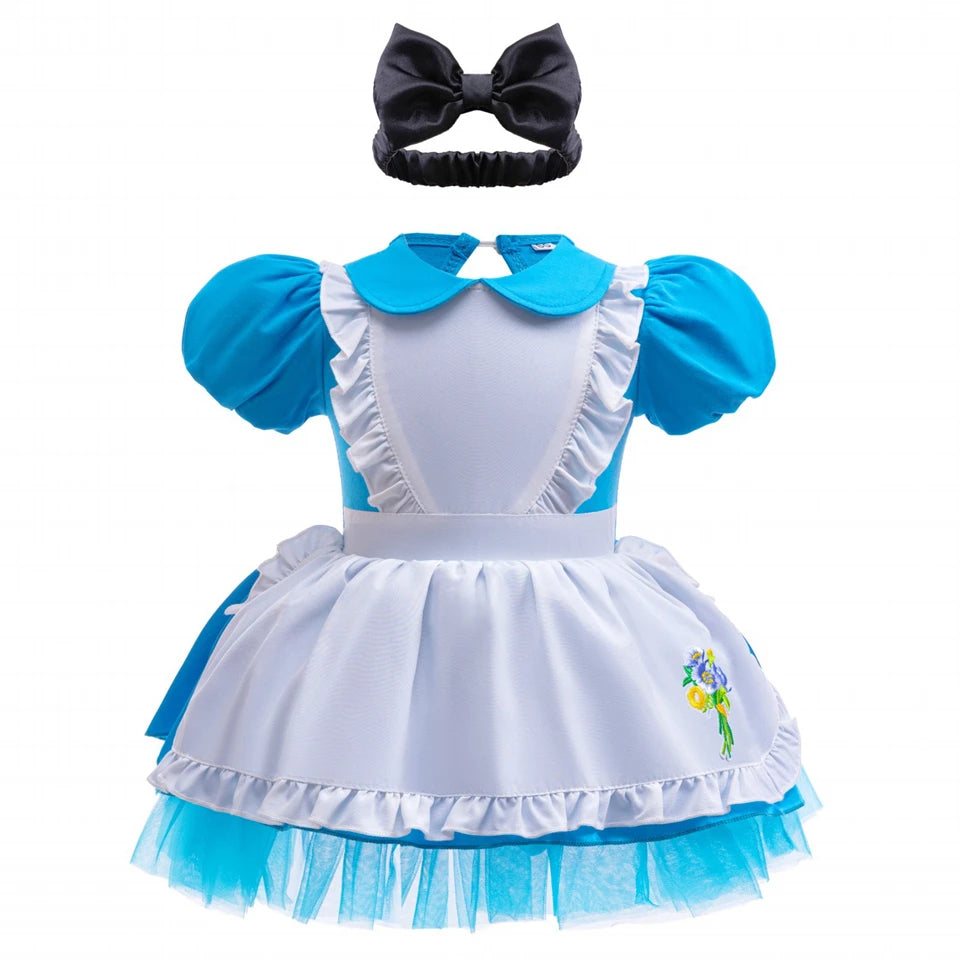 Fairy Todder Baby Girl Alice Rapunzel Moana Belle Mermaid Sofia Princess Romper Halloween Newborn Birthday Party Onesie Jumpsuit