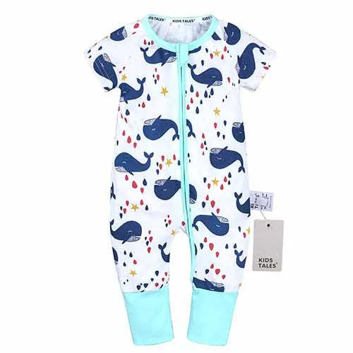 0-3years Baby Rompers Newborn Clothes Short Sleeve Infant Printing Pajamas Cotton Soft Boys Girls Jumpsuit Costume Body Suit