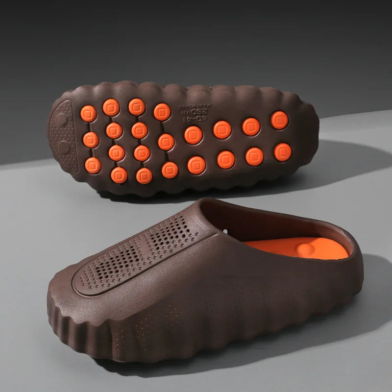 Unisex  Slippers, Ultra Soft EVA Non-Slip House Shoes with Massage Sole, Breathable Closed Toe Slides for Indoor Outdoor