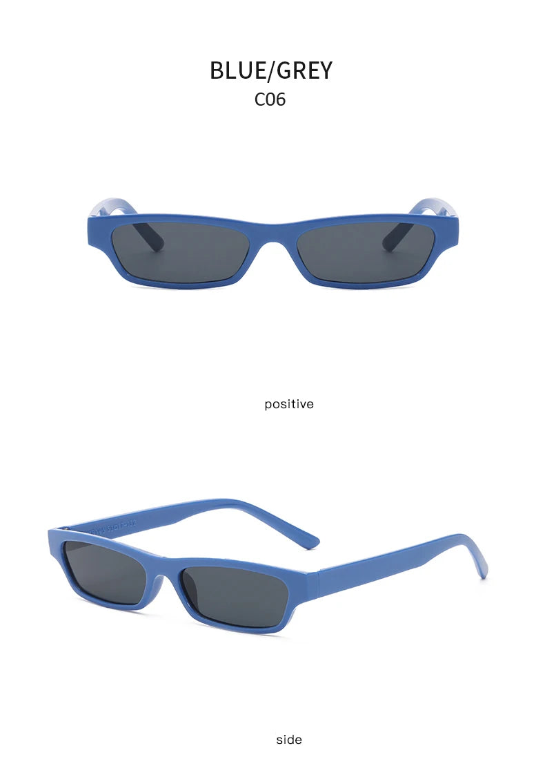 Small Narrow Rectangle Sunglasses Women Fashion Square Narrow Frame Vintage Brand Sun Glasses Men Shades Retro UV400 Oculos ﻿