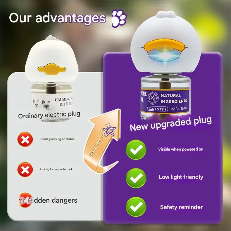 Cat and Dog Pheromone Diffusion 4-in-1 Pet Set Electric Heating Pheromone Odorless Pheromone Relieves Pet Emotional Stress