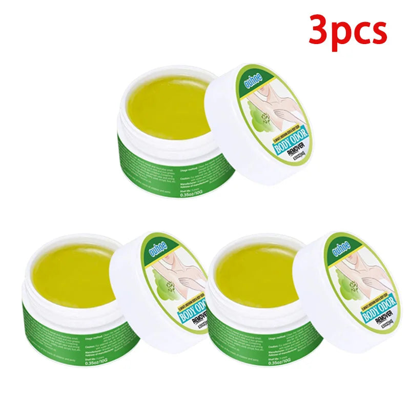 1/3/5pcs Natural Extract Plant Underarm Deodorant Cream Summer Deodorant For Sweat And Odor Removal Bad Smell Treatment 10g