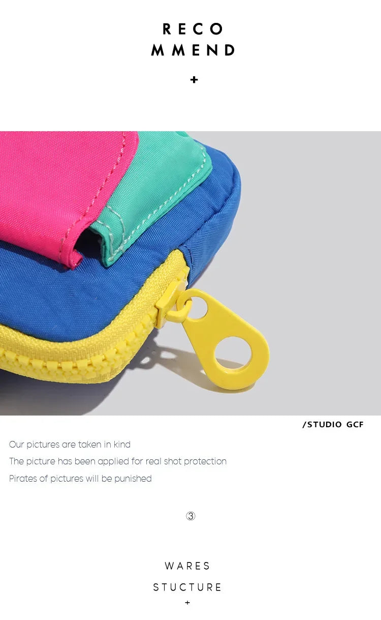 New Niche Coin Wallet, Portable and Compact Color Card Case, Mini Zipper Case