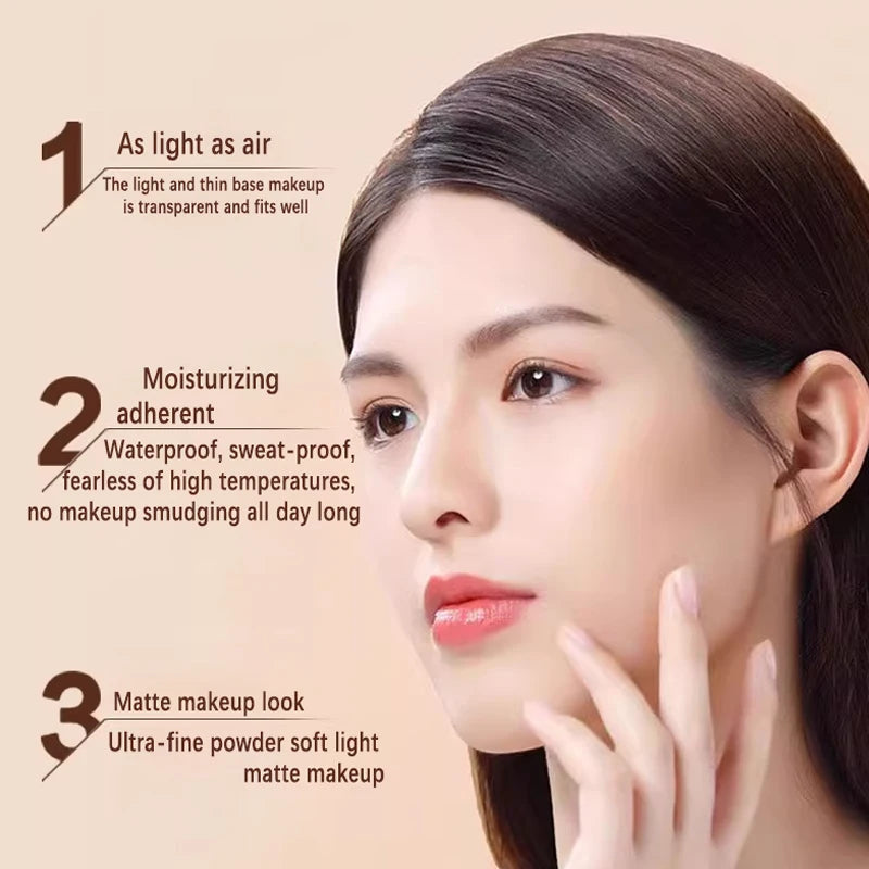 Beauty Foundation Liquid Is Long-lasting Hydrating and Concealing Control Oil Locking Moisture Create Zero Pore Base Makeup