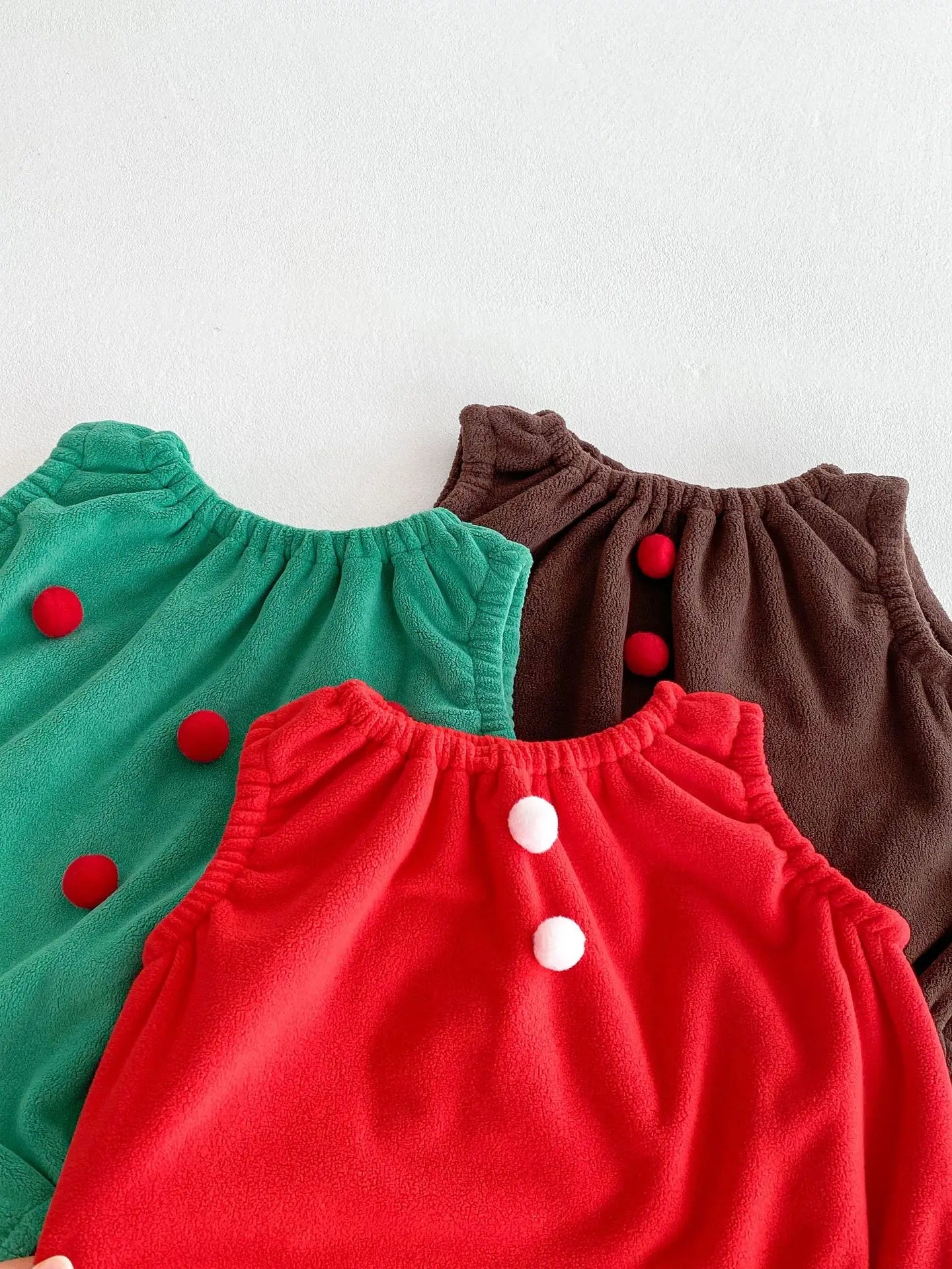 Baby Girl Boy Autumn Winter Christmas Cute Sleeveless Bodysuit Long Sleeve Striped Top Pants Infant Bibs Newborn Clothes B6091