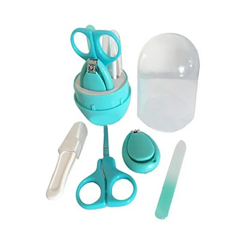 Safe Portable  Nail Clipper Trimmer Tweezer with Box Children Manicure Kit Newborn Baby Nail Scissor Baby Nail Care Tool Kid