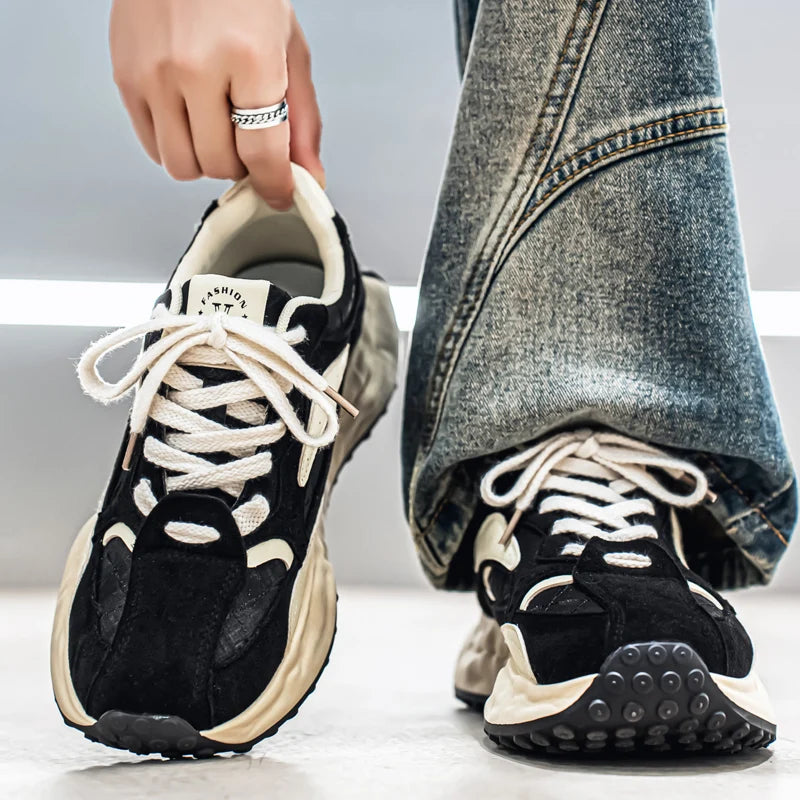 New Arrival Men's Casual Shoes PU Leather Sneakers Comfortable Tenis Masculino Outdoor Male Treking Footwear Travel Skate Shoes