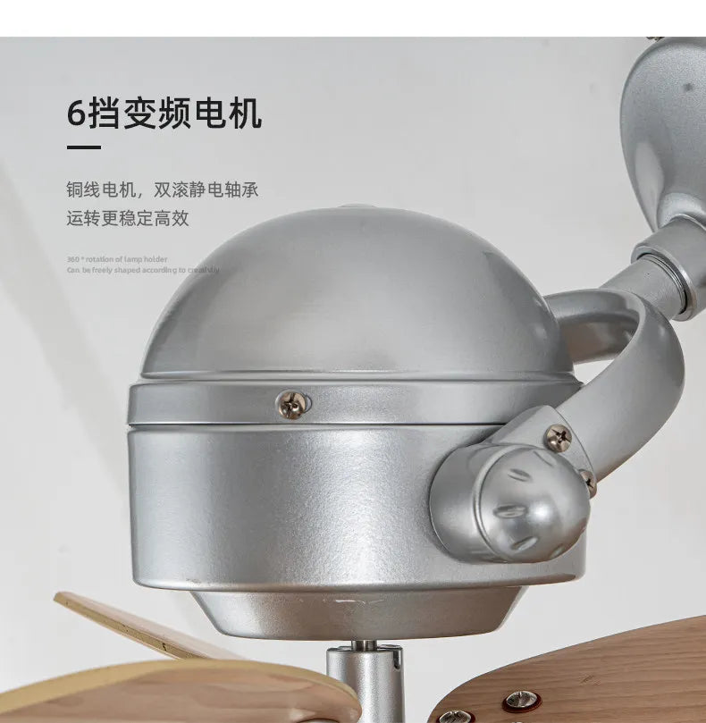 Creative Shaking Head Ceiling Fan 16 Inch Mini Living Room Bar Balcony Corridor Ceiling Wall Dual Purpose Fan Wall Mounted Fans