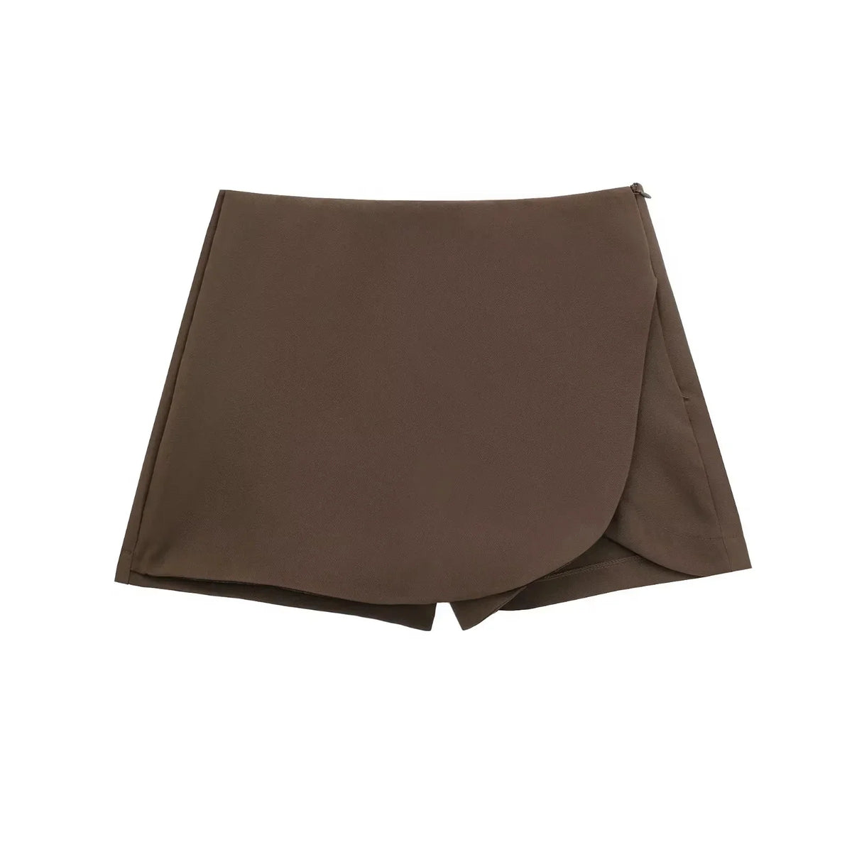 Women's Skort High Waist Brown Skirt Pants Stylish Summer Pink Black Mini Skirt Shorts Asymmetric Casual Off White Skort