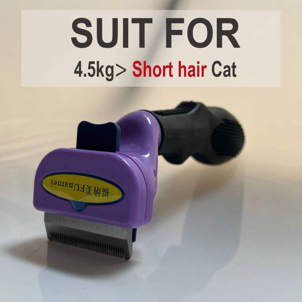 Funamei Dog Comb Dog Hair Removal Brush Cat Grooming Comb Hair Massage Combs 90% Shedding Pet Hair Remover for Dogs Cats Brush
