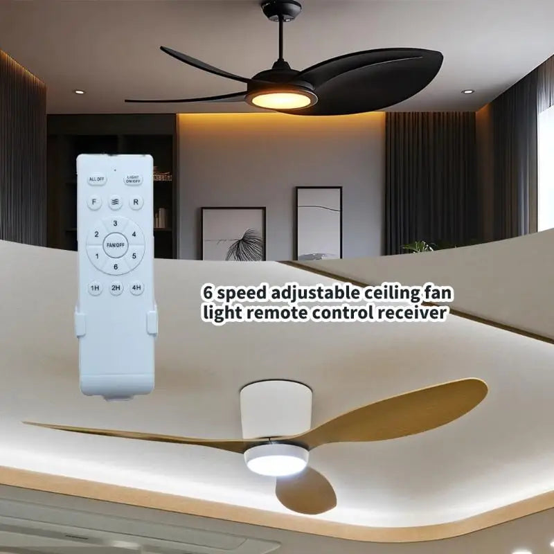 Ceiling Fan Light Receiver With 6 Level Speed Control Weather Resistant