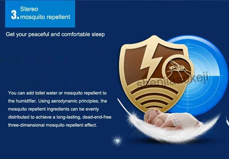 Office air humidifier Electric Fan Water mist fan Air condition fans cold fog fan remote control 12h timing