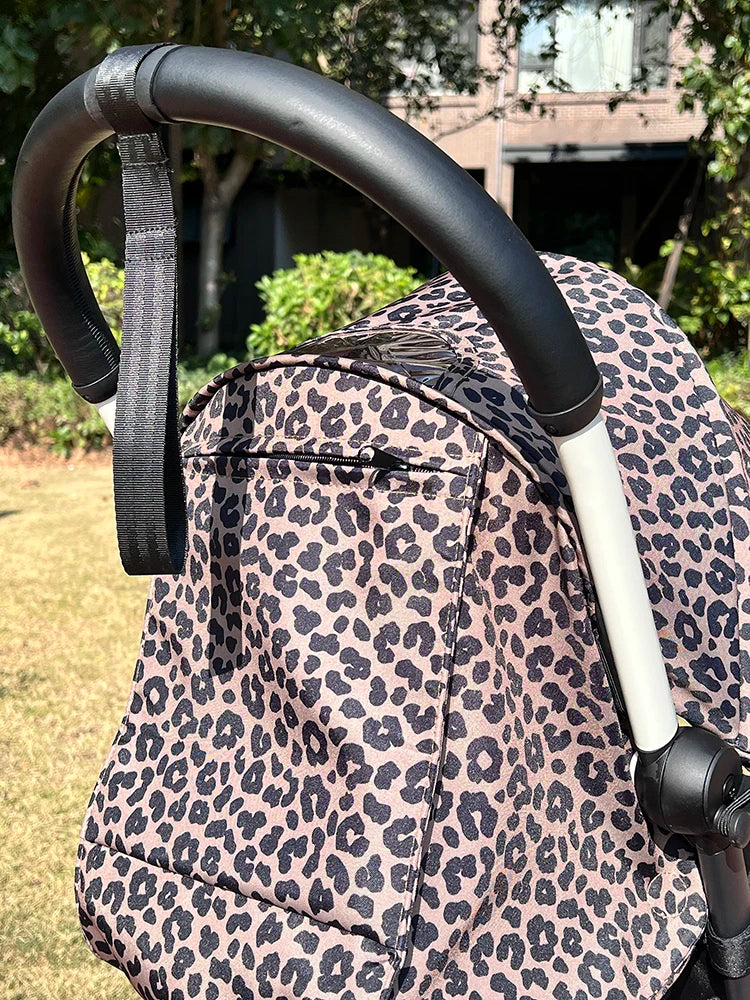 6+ Canopy&Mattress Fit for YOYO3 YOYO2 YOYA Waterproof Thicken Fabric Leopard Print Sunshade Cushion Baby Stroller Accessories
