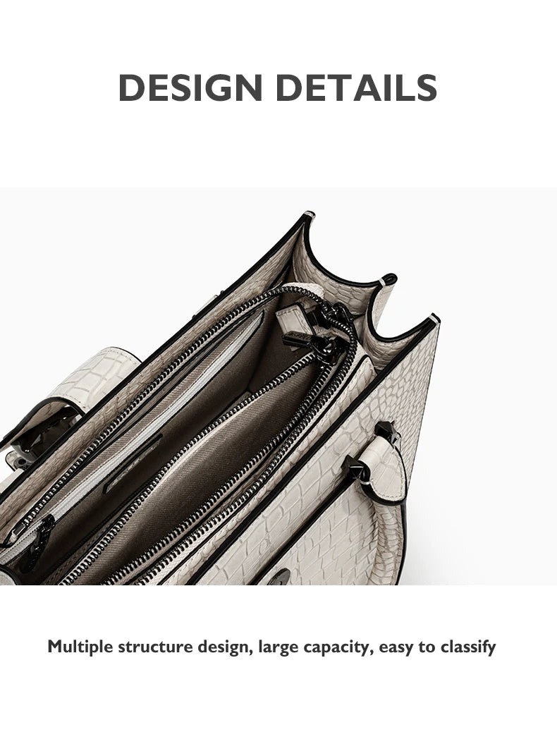 2026 NEW WOMEN'S HANDBAGS BUSINESS LADY GENUINE LEATHER ORIGINAL LUXURY BRAND DESIGNER OFFICE FEMALE BAGS CROSSBODY CAT PURSE
