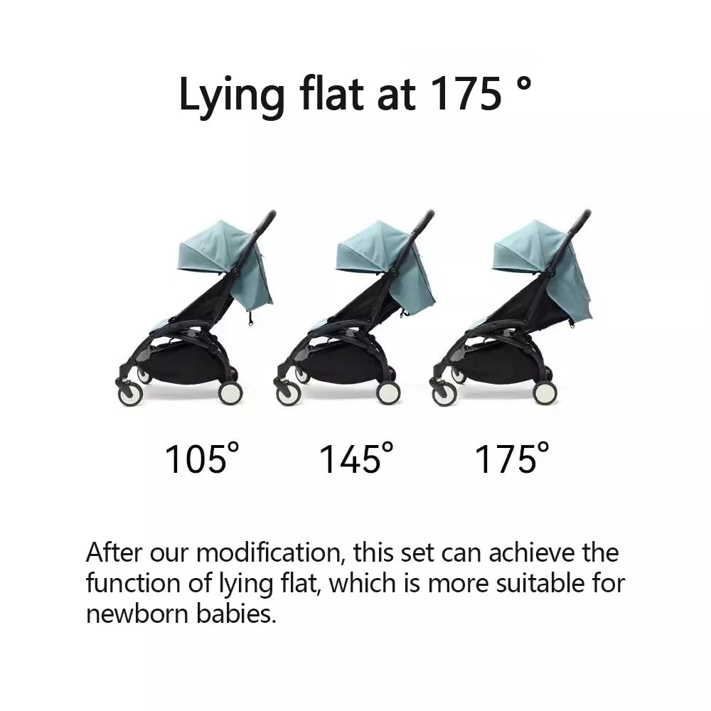 3Pcs /Set 175° Strollers Accessories Sunshade Covers Seat Cushion With Breathable Mesh Canopy Seat Liner Fit YOYO+/YOYO2/YOYA