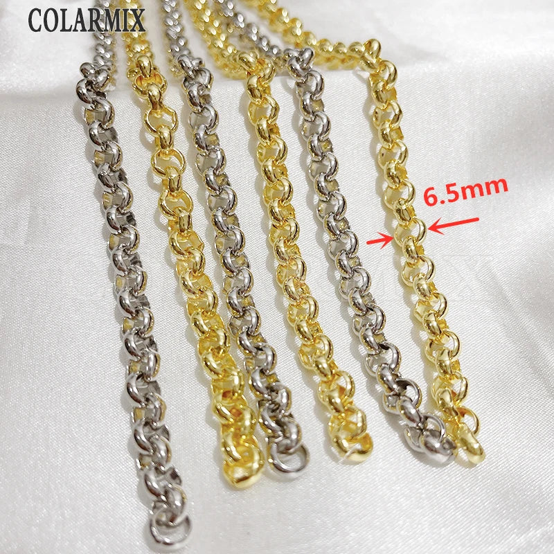 5Meters Hotsell Chunky Chains gold Metallic Fashion Jewelry gift Hip pop Necklace Fashion Jewelry