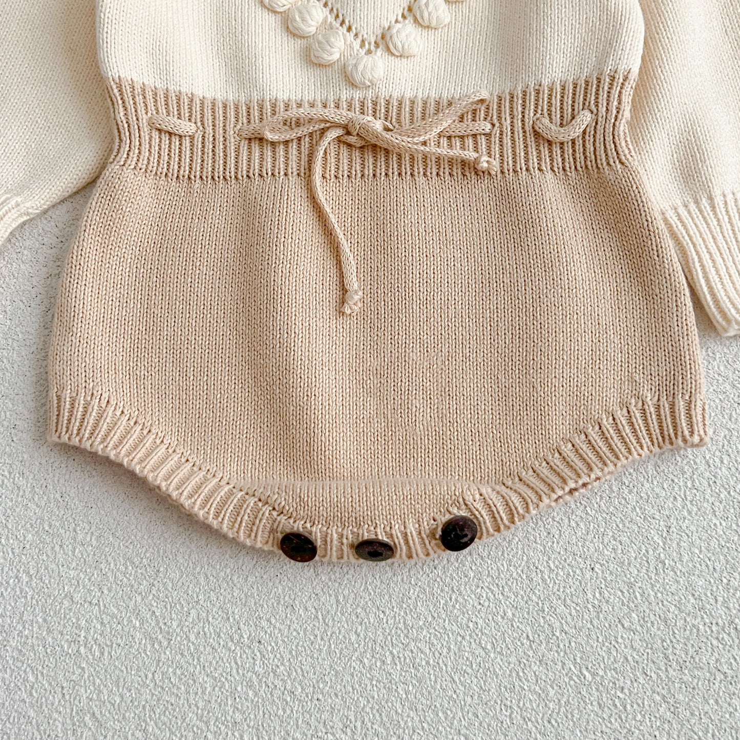 Autumn Lovely Heart Jumpsuit Infant Baby Girl Knitted Clothes Love Romper Bodysuit Outfit Spring Cotton Knitted Sweater Bodysuit