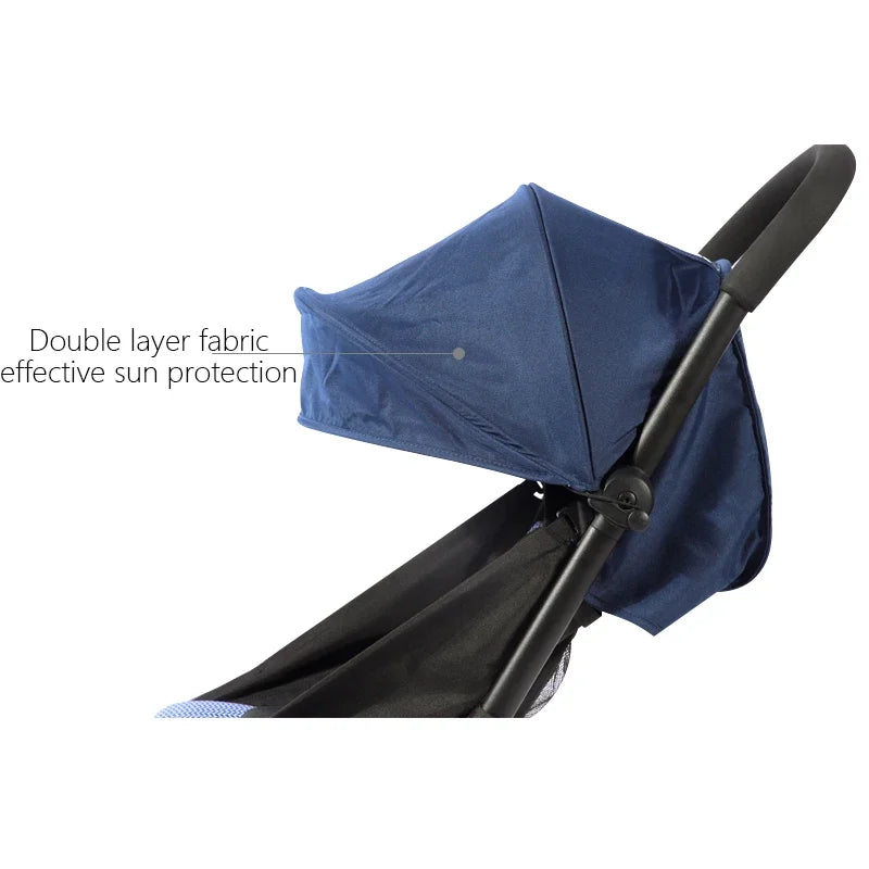 Baby Stroller Accessories 2pcs/set 6+ Sunshade&Mattress Fit for Yoyo/Yoyo3 Thickening UPF50+ Waterproof Canopy With Seat Liner