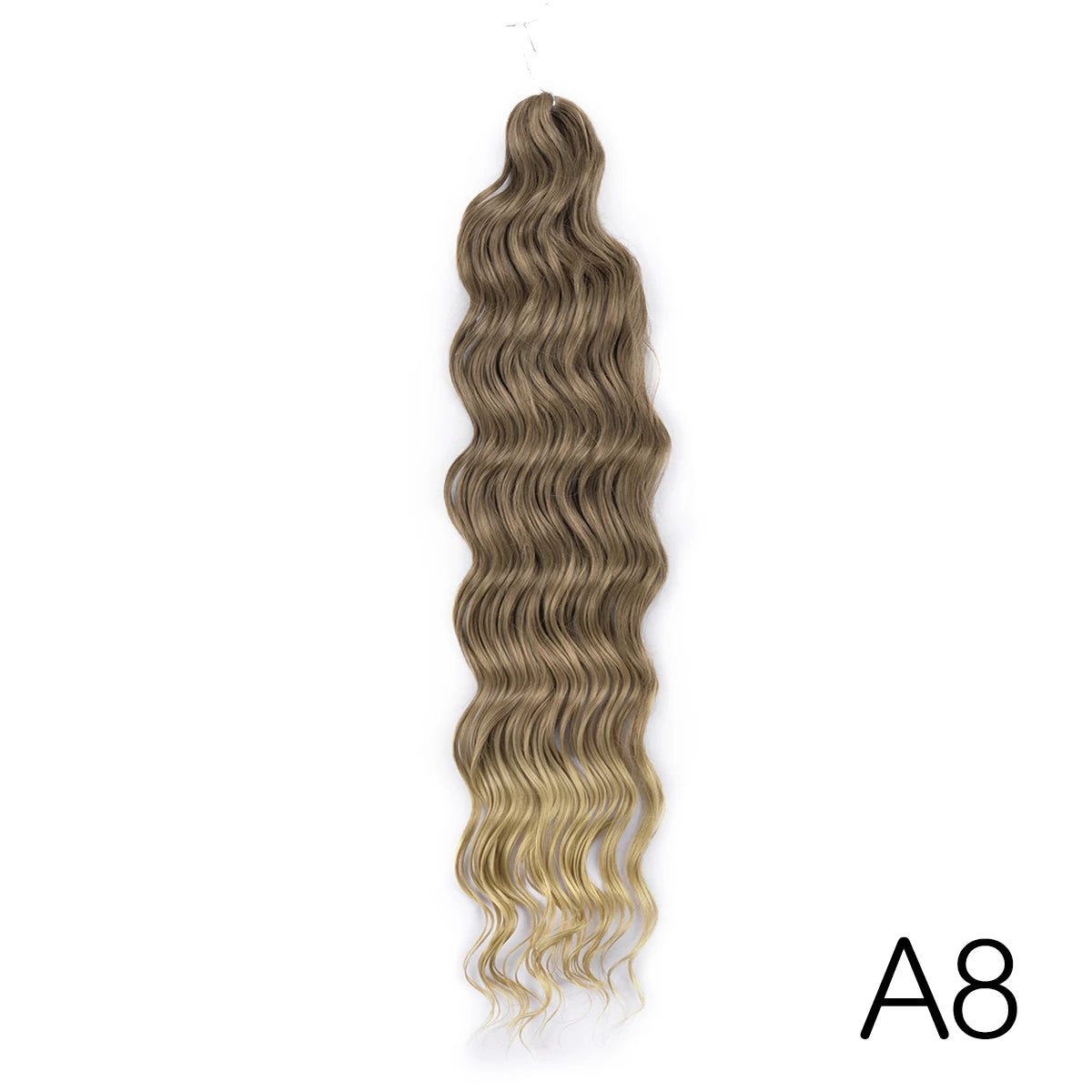 Anna Curl Synthetic Braiding Hair Loose Deep Wave 24 Inch Crochet Hair Extensions Water Wave Twist Pink Color Hair for Women