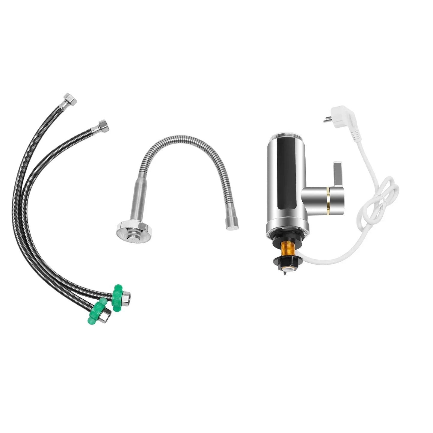 3000W Instant Electric LCD Faucet Instant Tap 360° Fast Heater Heating Hot/Cold Water Supply for Bathroom Kitchen