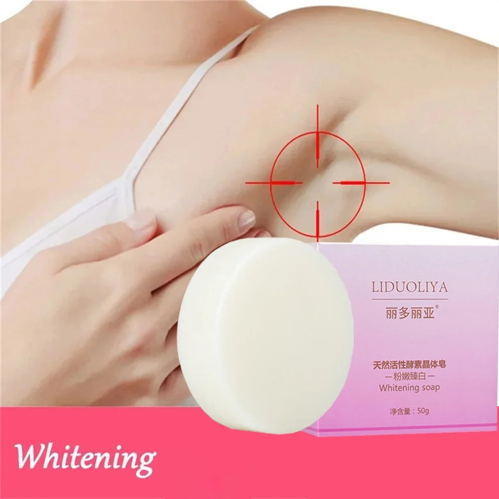 Body Whitening Soap Underarm Knee Bleaching Soap Chicken Skin Removal Dark Spot Removal Dead Skin Moisturize Brighten Body Care