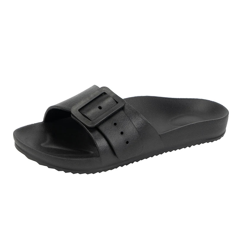 Summer Womens Adjustable Soft Slides Clogs Slipper Outdoor Indoor Flat EVA Slippers Lightweight