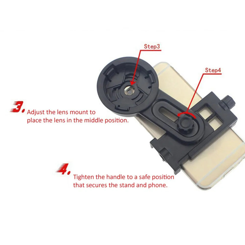 Universal Monocular Telescope Mobile Phone Holder Outdoor Camera Video Clip Photography Adapter Clip Mount Bracket Dropshipping