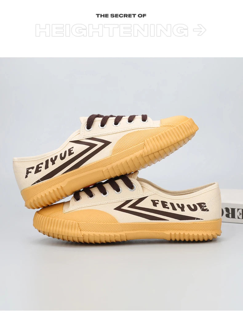DaFu Flying Men's Running Jump Far Athletic Shoes Sports Women's Canvas Couple's Black Shoes Low Top Breathable Rubber Sole