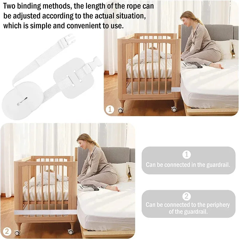 New Baby Fixing Fasteners Holder Crib Bridge Ropes Straps Twin Connecting Twins Fixation