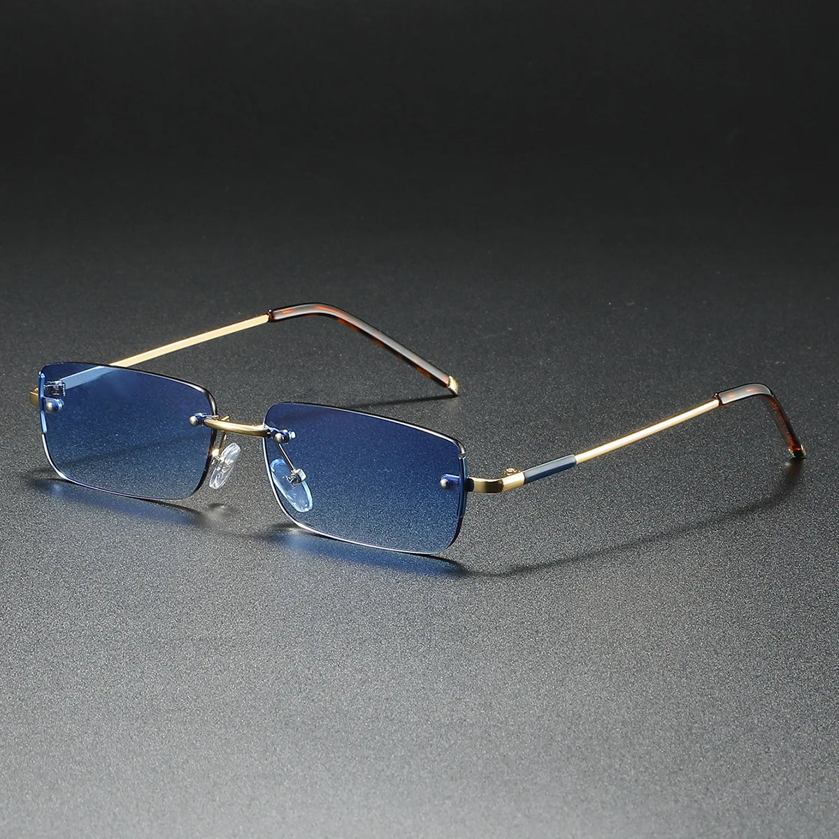 New Fashion Retro Square Rimless Sunglasses Women Men 2026 High Quality Trending Product Popular Outdoor Driving Shades Oculos