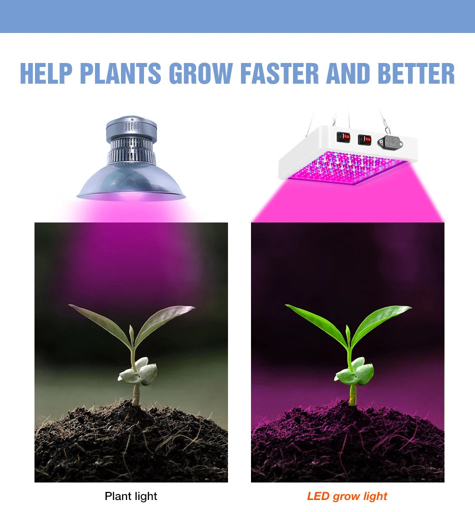 500W 300W LED Full Spectrum Plant Grow Light IR UV Indoor Flower Hydroponics Greenhouse Tent Vegetables Cultivation Growing Lamp