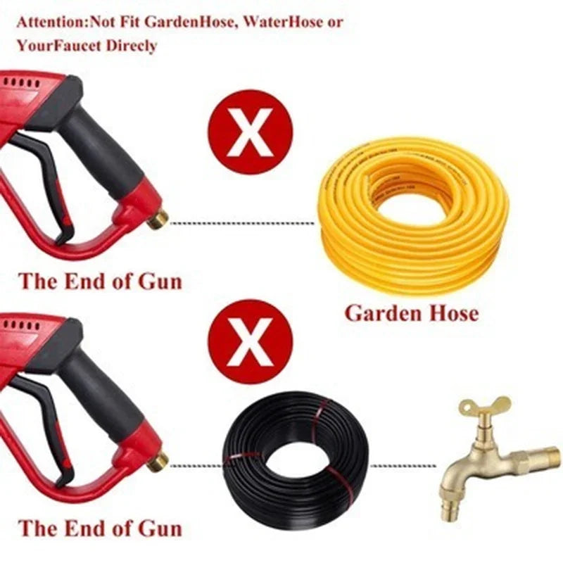 Pure Copper High-Pressure Water Gun for Car Washing, Water Gun Cleaning Machine, Movable Quick Insertion Cleaning Gun