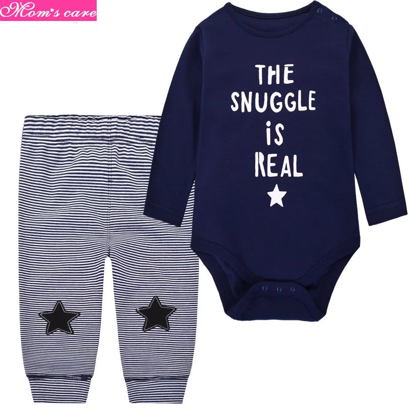 2pcs Per Set Baby Girls Boys Clothes Set Long Sleeve Rompers And Pants Clothing Sets Cartoon Cotton Infant Toddler Clothes