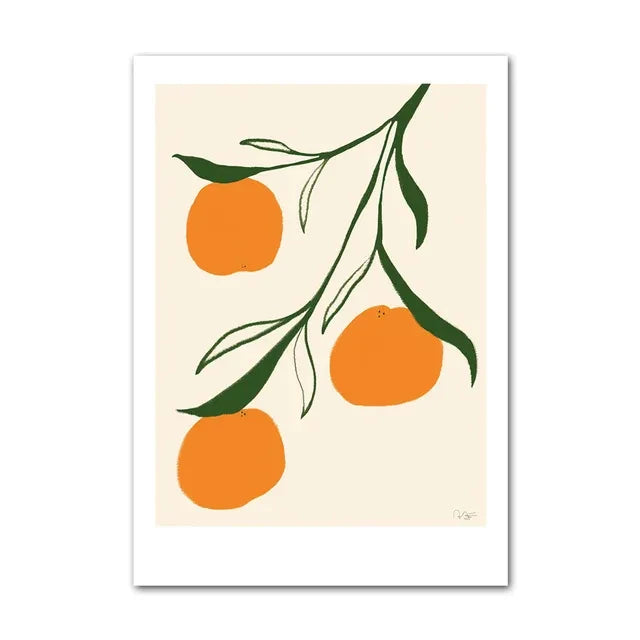Abstract Minimalism Lemon Vase Geometric Wall Art Posters Prints Nordic Canvas Painting Wall Pictures for Living Home Decor