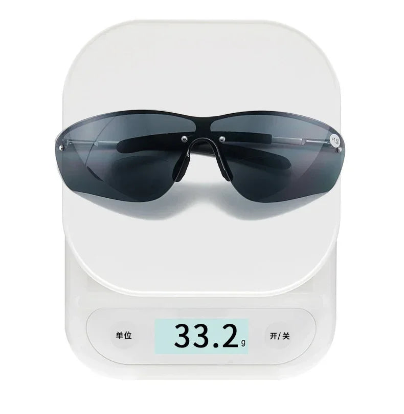 Near Far Dual-use Presbyopia Glasses Anti Slip Ultra Light Reading Eyeglasses Multifocal Eye Protection Far Sight Goggle To +3.0