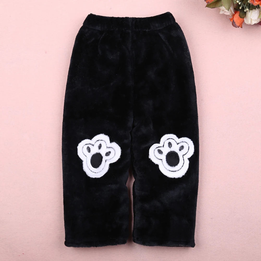 Baby Winter Suits,Coat Pants Hooded Vest Set,Toddlers Cartoon Panda Flannel Cotton Clothing,Baby Boys Girls 3-Piece Warm Outfits