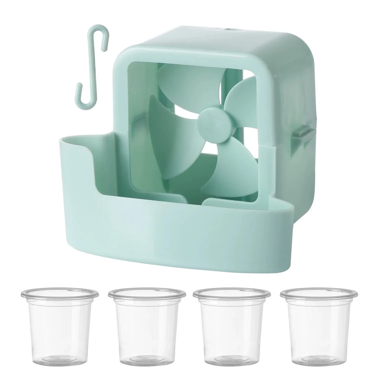 Clip-On Ice Cooling Fan Portable Air Cooler for Summer Desk Camping Outdoor Essentials Personal Evaporative Air Conditioner fans